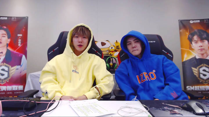 吴世勋边伯贤吃鸡直播圆满结束 连线灿烈直呼