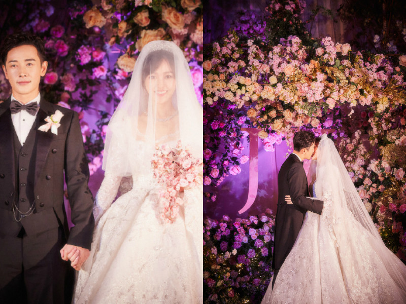 唐嫣罗晋婚礼结束3天后晒婚礼现场照,两人没有