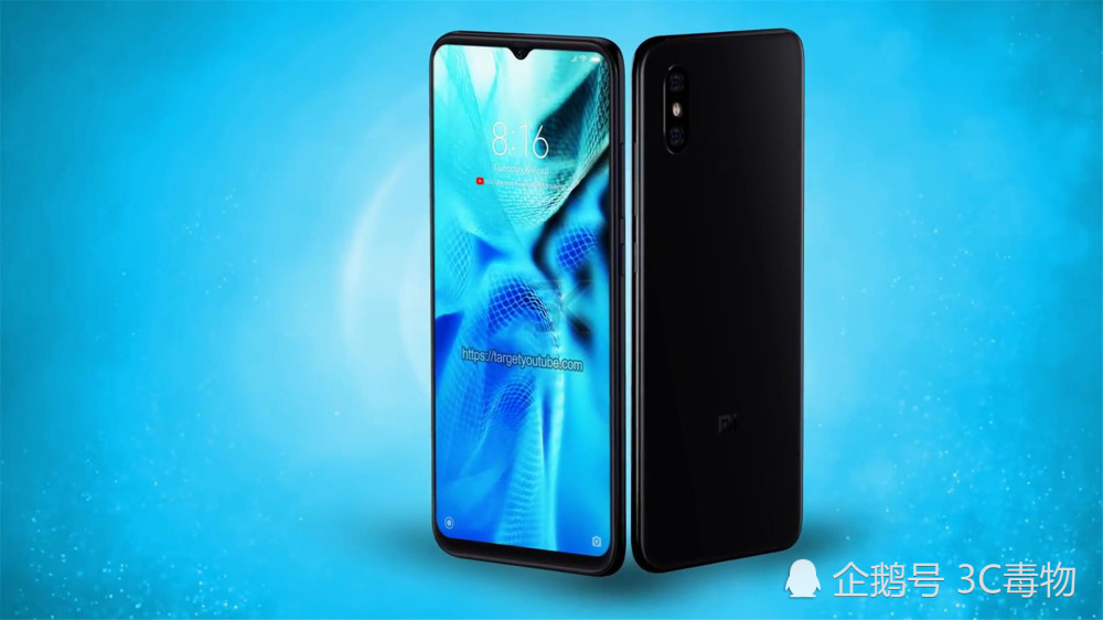 小米9概念图:刘海没了变成水滴屏 iPhoneXS用