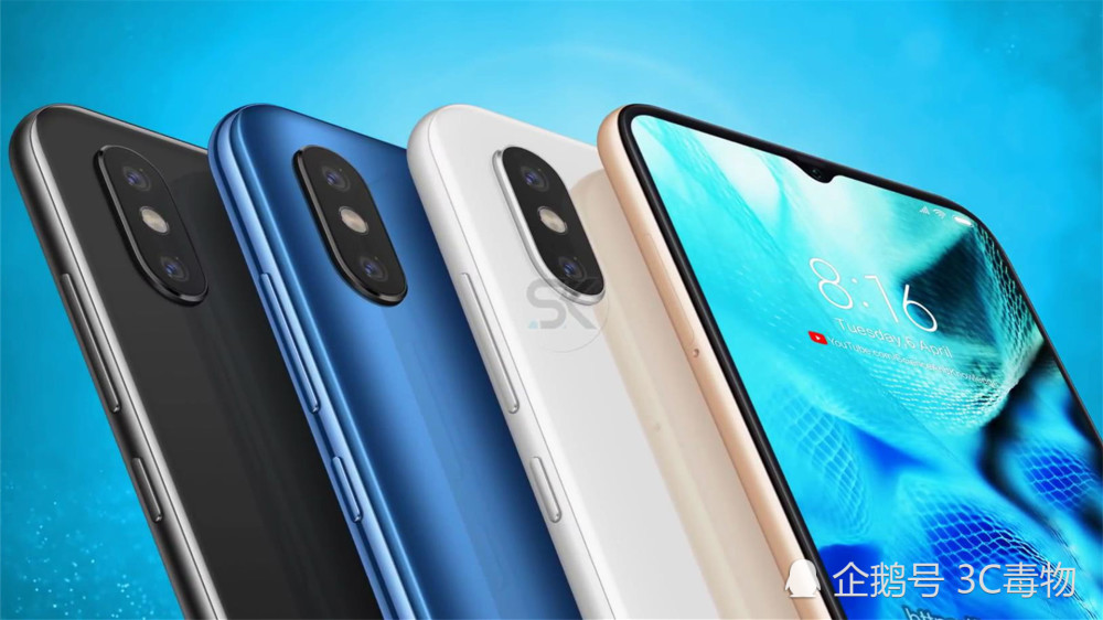 小米9概念图:刘海没了变成水滴屏 iPhoneXS用