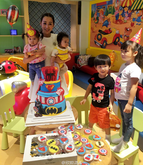 陈浩民妻子为儿办庆生趴 四个娃似复制粘贴