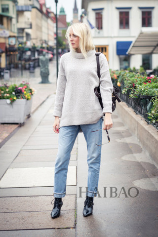 融合美式休闲与法式优雅的穿搭,怎么看都不会