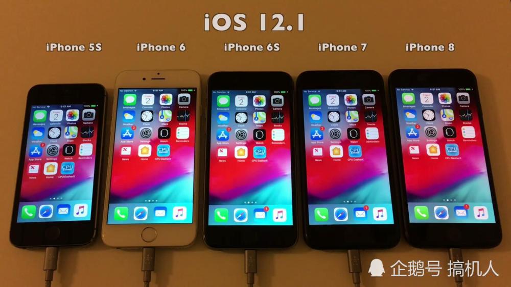 历代旧iPhone升级iOS12.1耗电测试:续航略有提