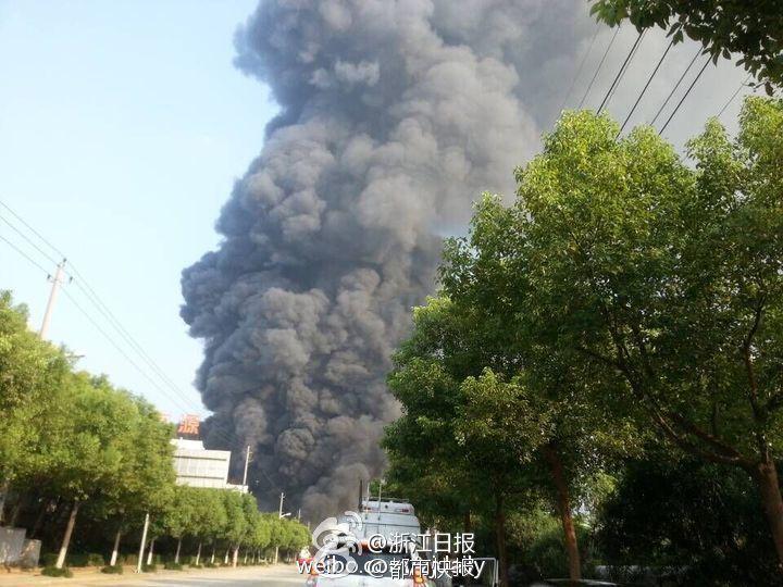 丽水一化工厂发生爆炸引起火灾