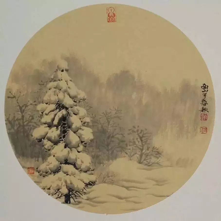 赵春秋的冰雪山水画来源于白山黑水的蒙养,呈现一种立足在田园之上的