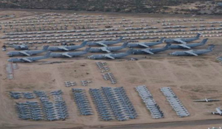 河南鲁山机场停着2000架战机,被称世界第二"飞机坟场"