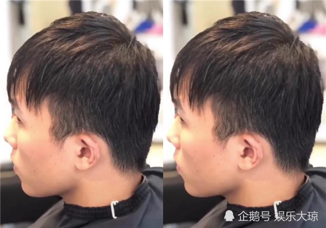 有一个长相老实男「绺缛ダ矸⒌晏掏,理发师将烫