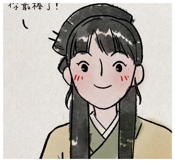 她一脸崇拜的看著李公子表示李公子最棒了!