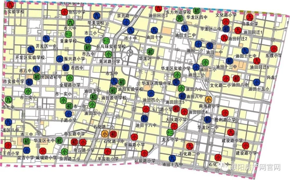 中小学校规划"密密麻麻"遍布全市,足以看出未来濮阳在教育资源上的