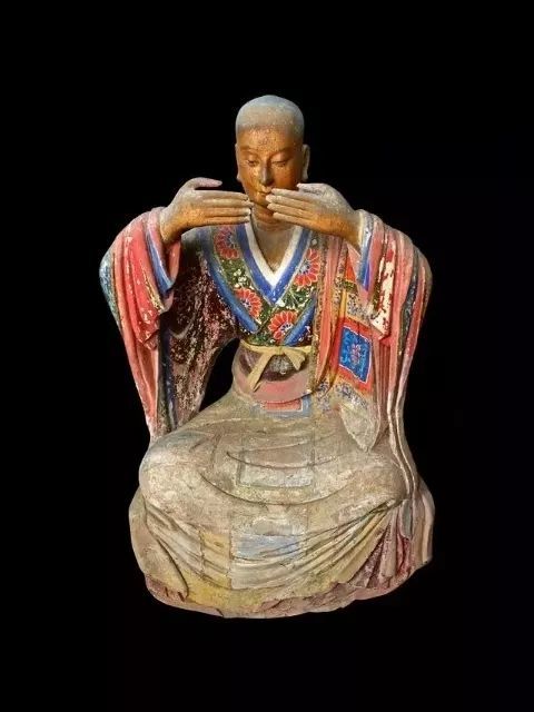 灵岩彩塑:灵岩开山法定和尚