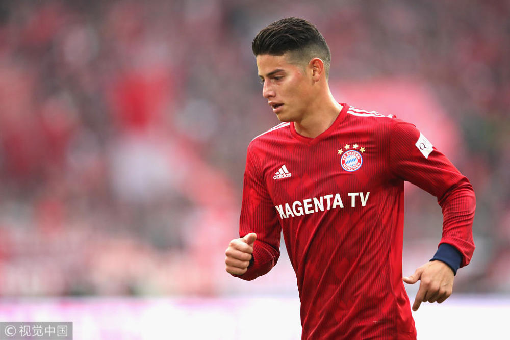 拜仁官方宣布:J罗左膝韧带撕裂 将缺席数周