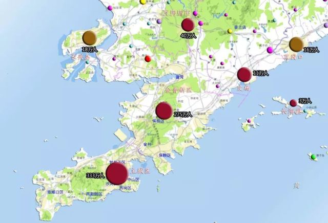 大连城区人口_大连市常住人口分布数据(2)