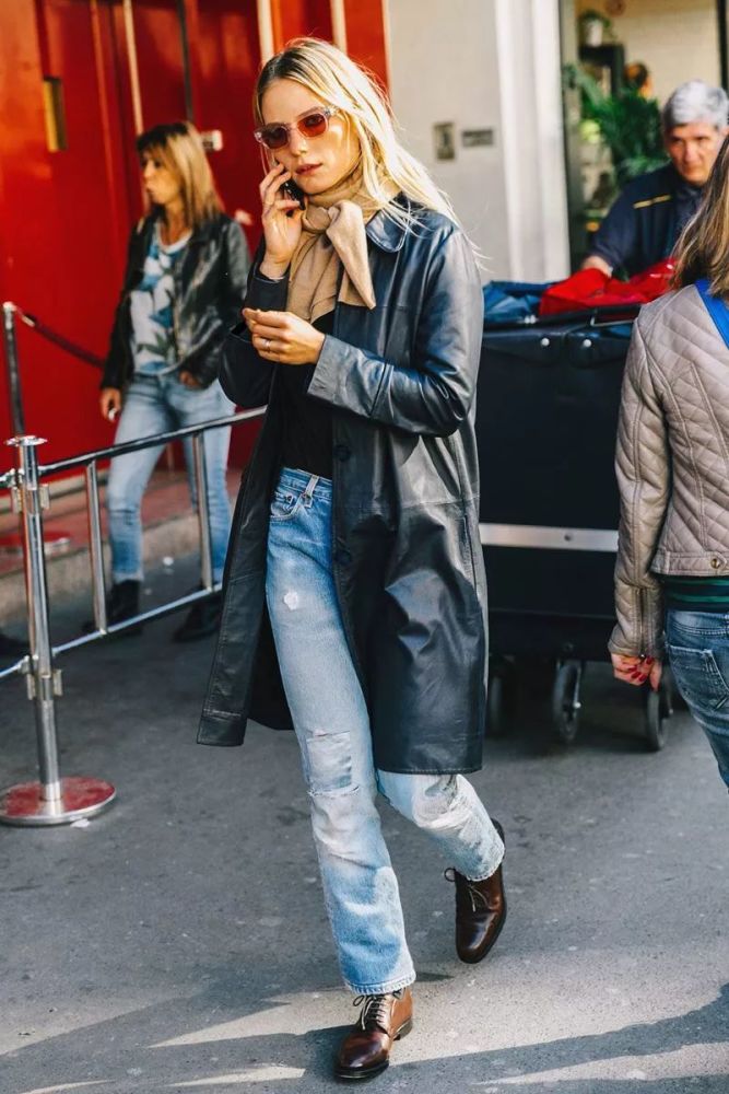 2018围巾流行这么系,气质保暖太时髦了