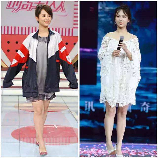 女明星也有腿粗烦恼?宋茜全靠p图,杨紫比例差,但瘦下来美上天