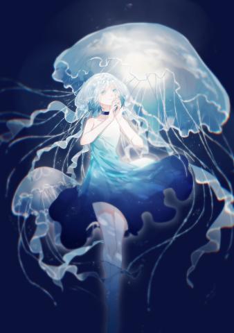 唯美二次元小仙女壁纸,笑容触摸不到灿烂,悲伤依旧