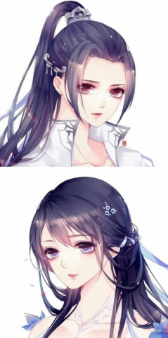 古风·梦幻紫·闺蜜头像:大雪求你别抹去,我们在一起