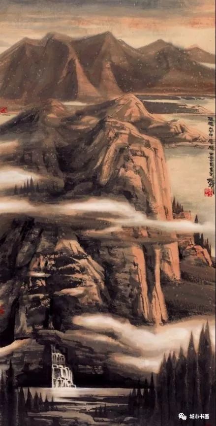 陕西美协副主席,西安中国画院院长王犇国画,山水,人物皆有特色