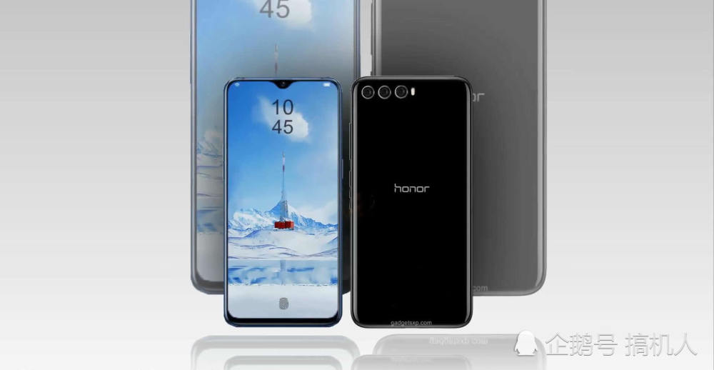 华为荣耀V20概念机:水滴屏+最帅三镜头 忘掉M