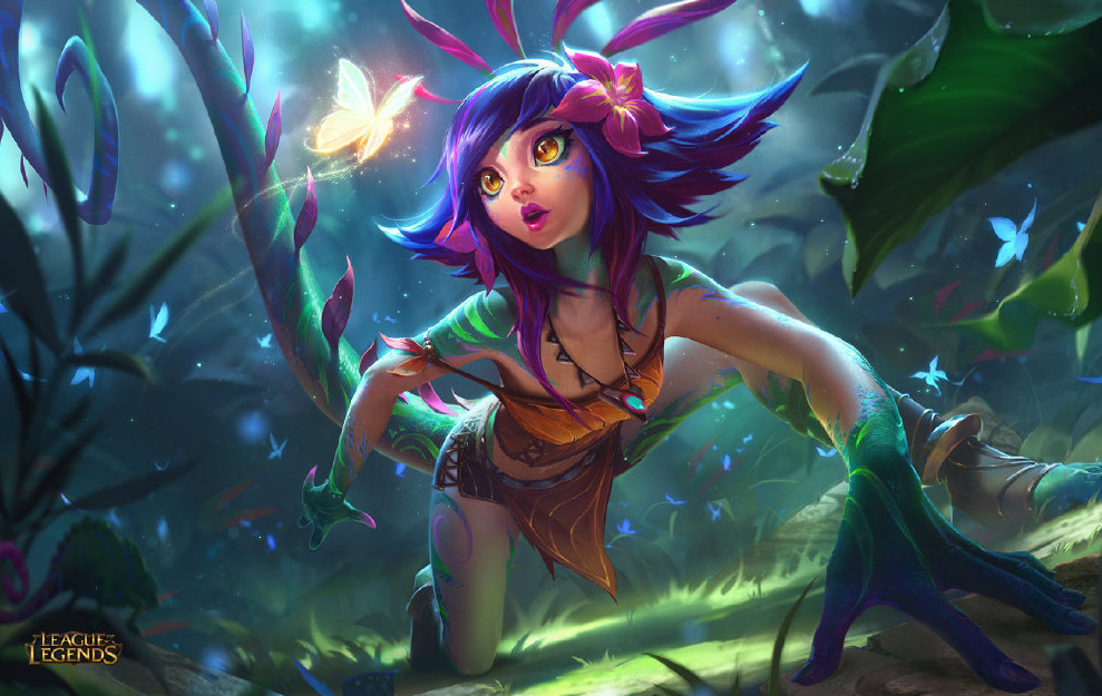 英雄联盟国外玩家晒出新英雄妮蔻五杀照:一个