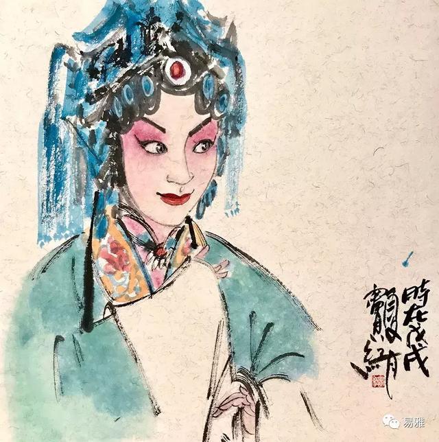 易雅百家:窦红——水墨青衣作品欣赏