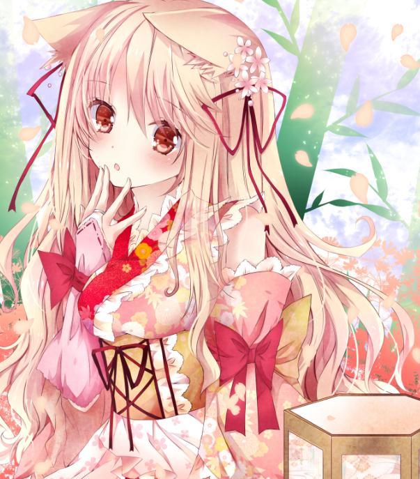 二次元卡通美图,人见人爱,花见花开的长发美少女!