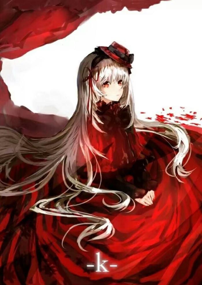 二次元暗黑系壁纸,绝色少女的出场带着黑暗的色彩