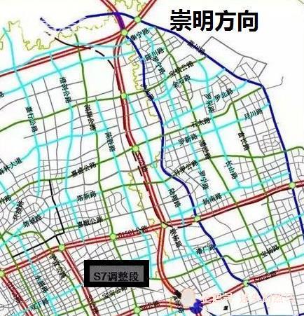 上海市崇明区城桥镇赖以生存交通主要有两个 上海s7沪崇高速公路上海