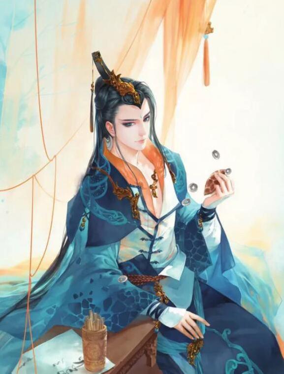 古风二次元手绘霸气君王壁纸:除非黄土白骨,我守你