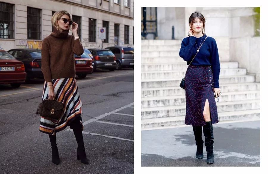 抛弃显胖的百褶裙!还有这些半裙超级适合冬天