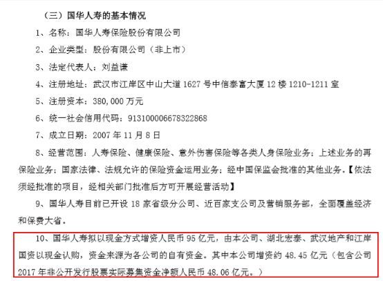 刘益谦对国华人寿95亿增资协议正式签约,引入