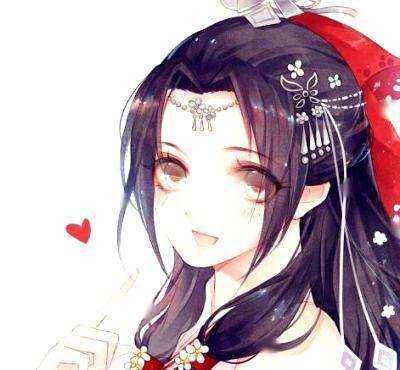 古风唯美动漫头像:若你许我嫁衣红霞,红妆十里倒也不