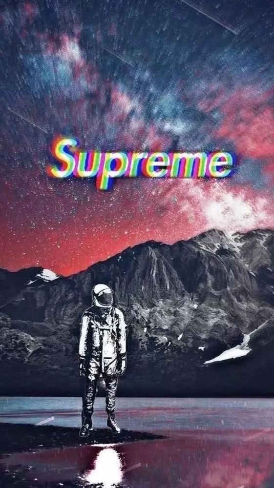 抖音超火supreme 系列壁纸,终于找齐了!