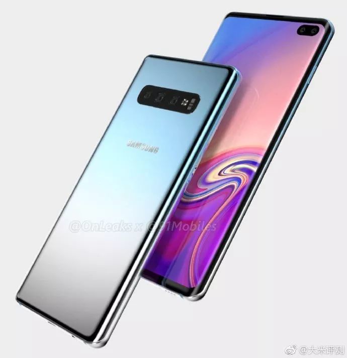 三星S10+全新渲染图曝光:强迫症看了有点受不