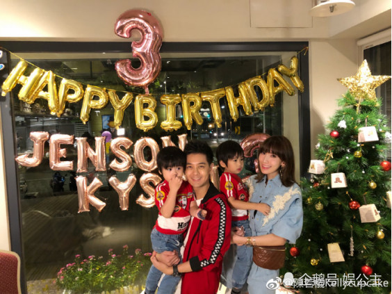 林志颖家的双胞胎三周岁生日,kimi也露面了!长