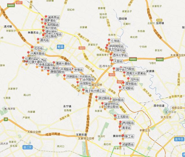 有轨电车2018年通车 郫都区要翻身(附线路地图)