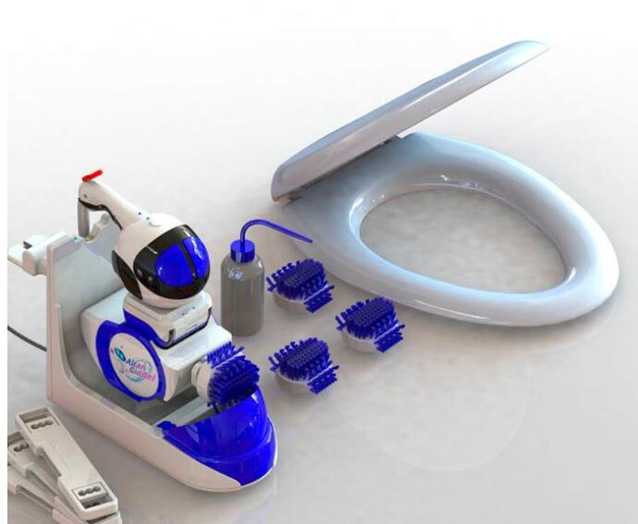 告别扫厕所 奥坦机器人公司推出便携式厕所清