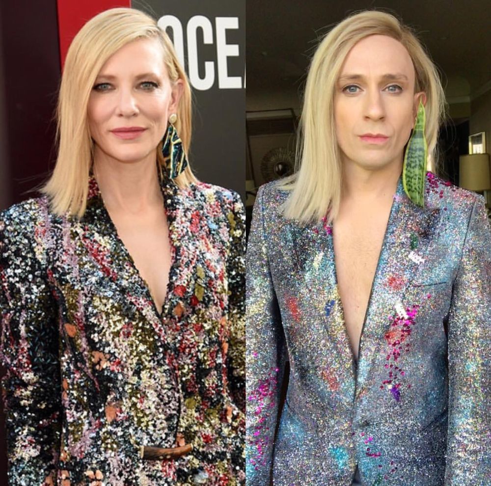 辣眼睛!这个男星靠恶搞好莱坞明星造型走红了……