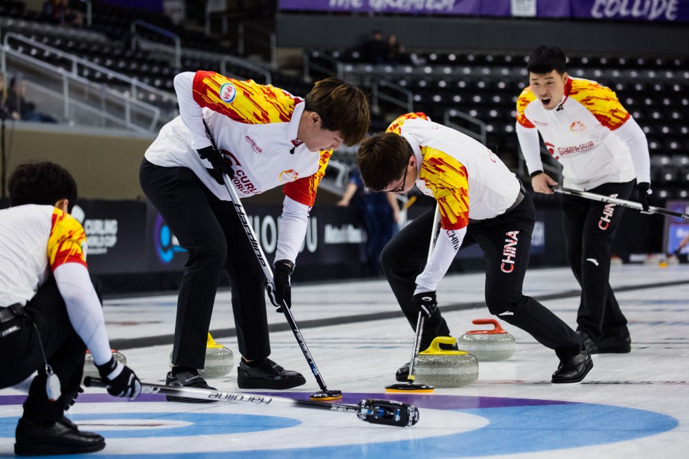 冰壶世界杯中国队爆冷战胜冬奥冠军 鑫芮组合