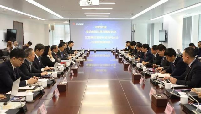 岳华峰康军会见香港冯氏集团主席冯国经