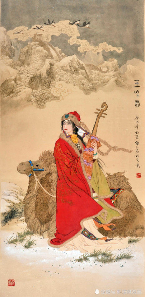 倾国倾城四大美女,项维仁工笔仕女画欣赏