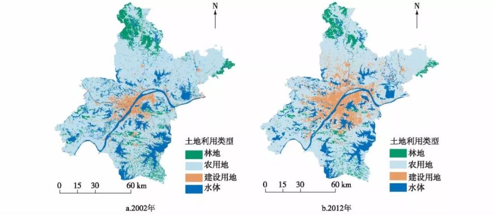 【论文推荐】利用wrf-naqpms模拟土地利用变化对武汉城市灰霾天气的