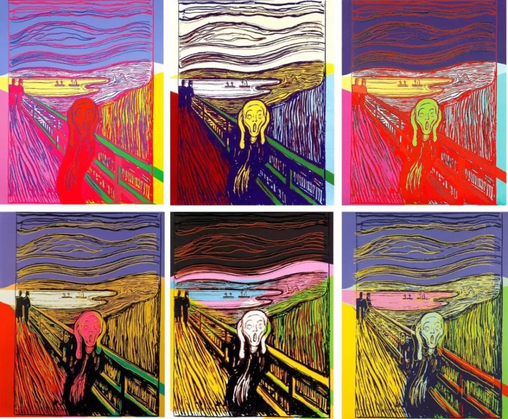 安迪·沃霍尔挪用爱德华·蒙克《呐喊》,1984年