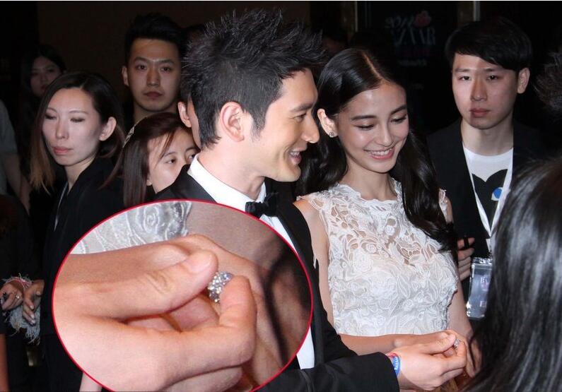 幸福!<em>baby晒皇冠戒指</em> 6年爱情路终于步入婚姻