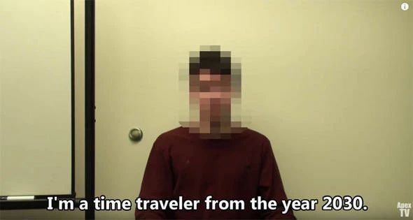 男子自称是穿越者来自2030年 称美国将合并墨