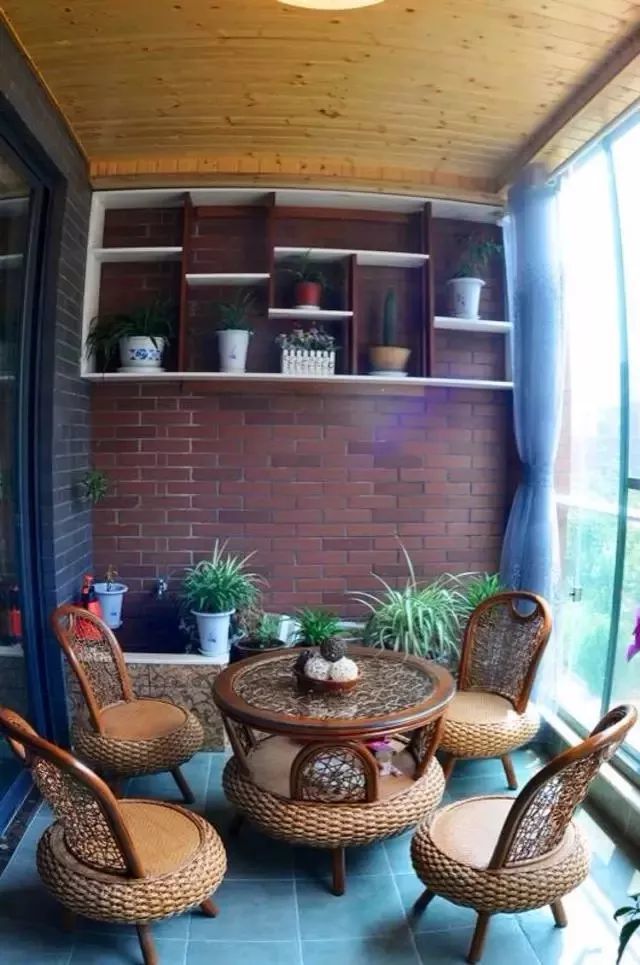 给你的阳台装个茶室
