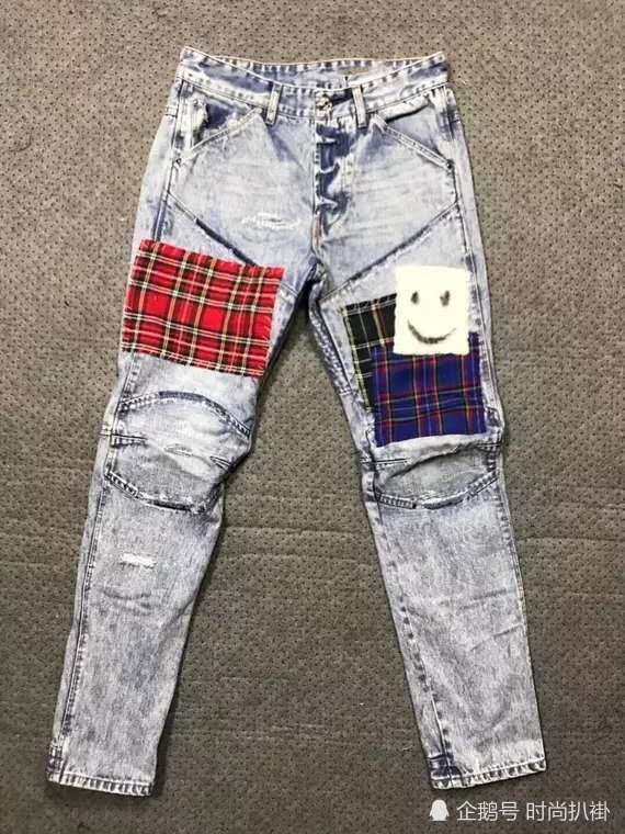 韩东君穿易烊千玺同款补丁牛仔裤,蜜汁土气和
