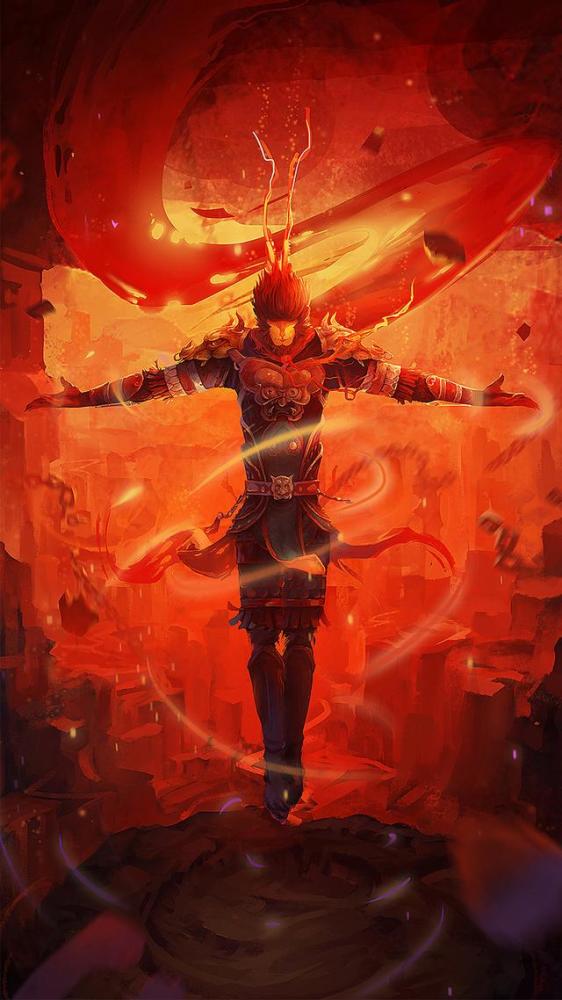 孙悟空主题壁纸插画