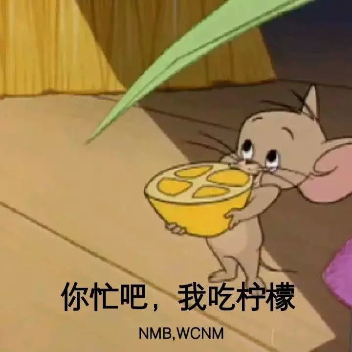 1,你忙吧,我吃柠檬(nmb,wcnm 猫和老鼠 jerry)