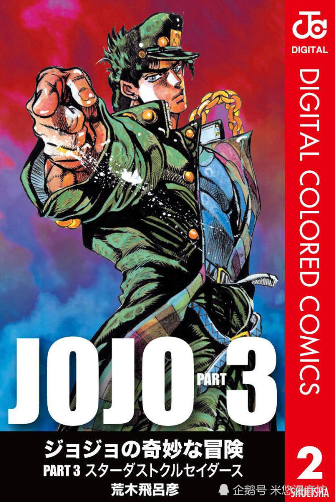 《jojo的奇妙冒险》第三部 《星尘斗士》漫画单行本封面彩图