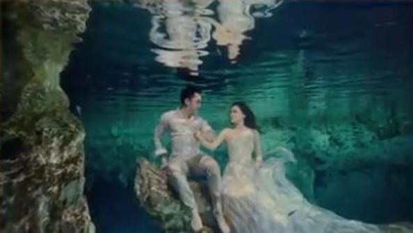 花洞婚纱照_海边婚纱照